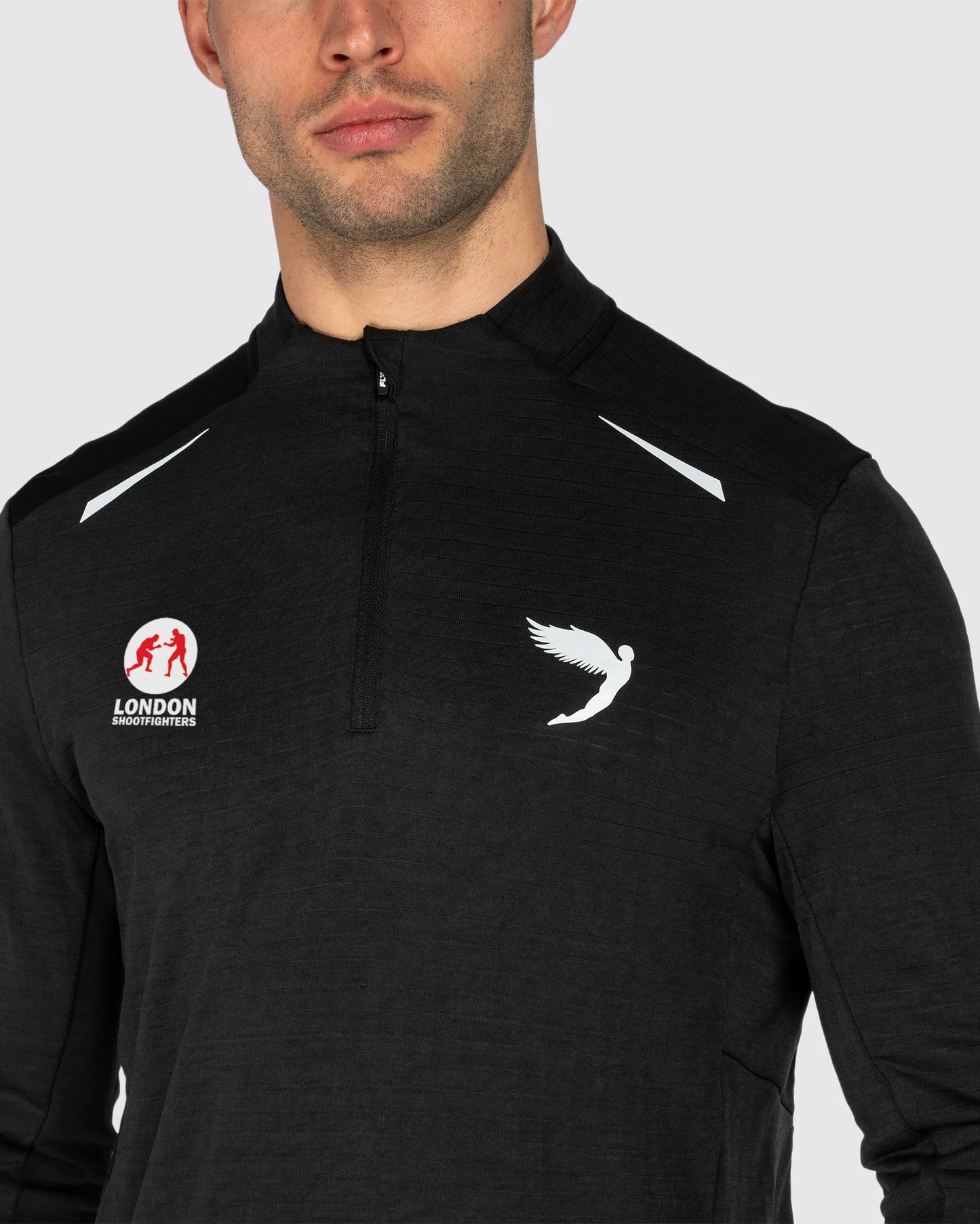 Maglia da corsa calda Tempo 1/4 Zip Fly X London Shootfighters