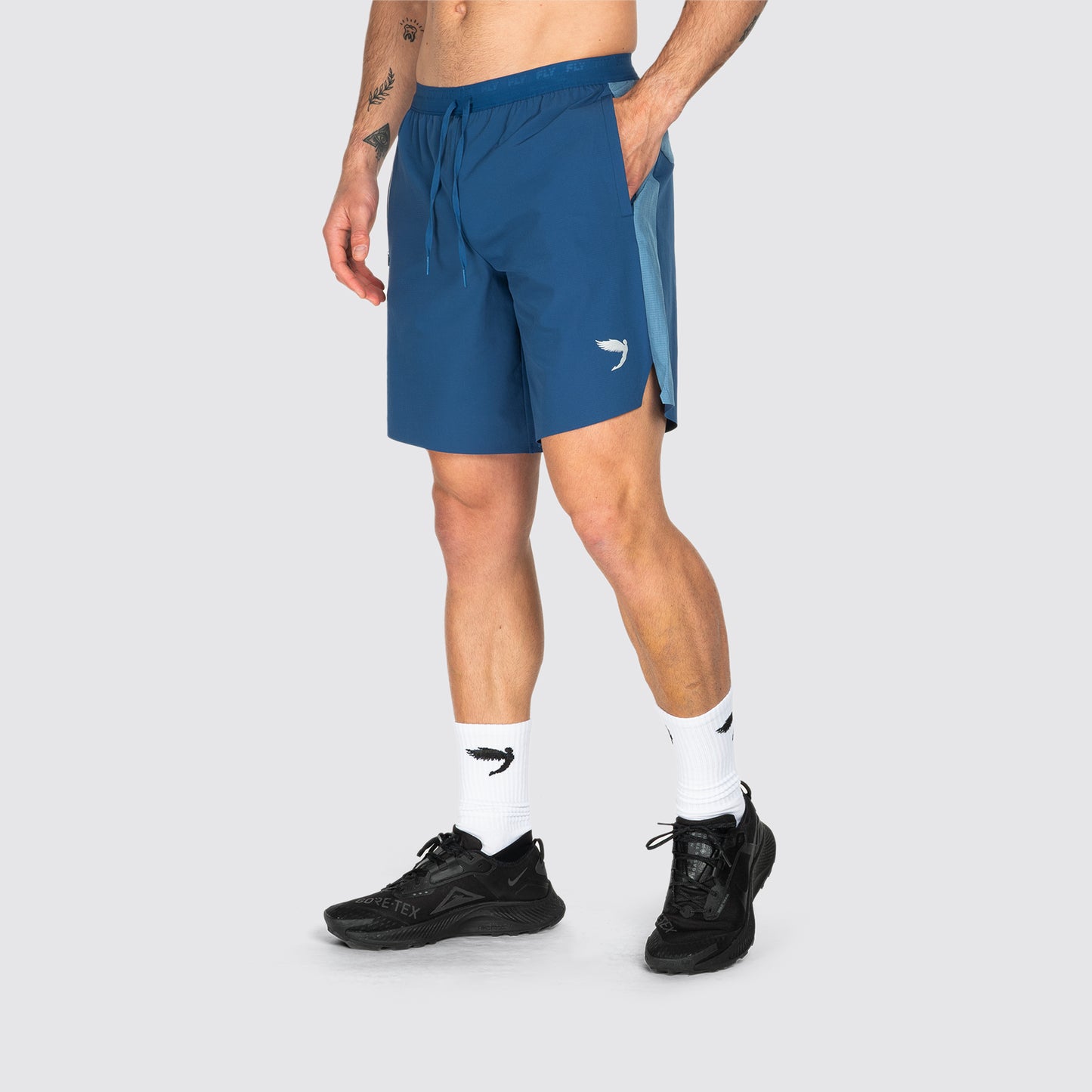 Tempo 2-1 Shorts Long Blue (8244517503228)