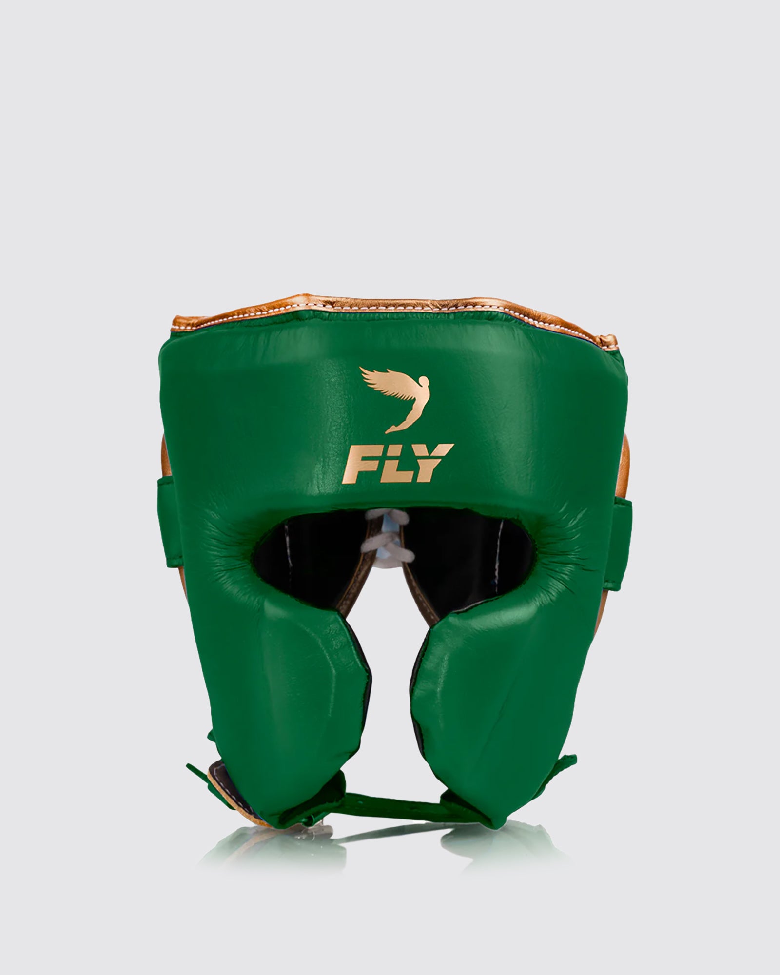 Knight X Headguard in Green/Gold – Fly - Main Image