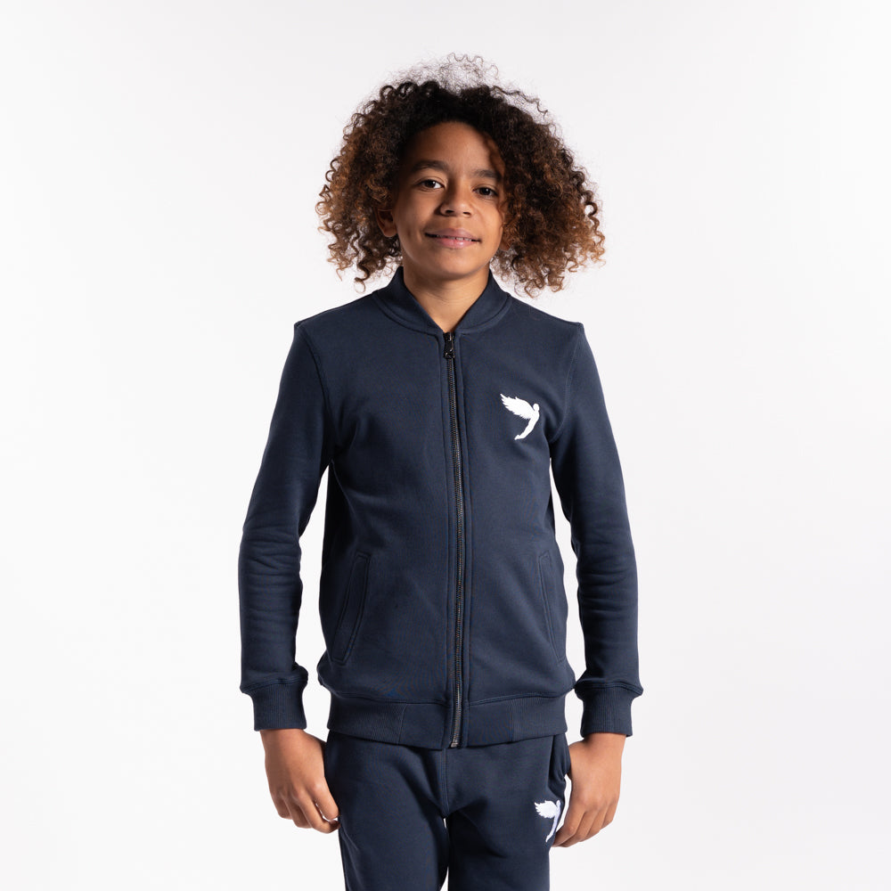 Kids Navy Tracksuit Polyester Navy Blue Kids School Sports Uniform