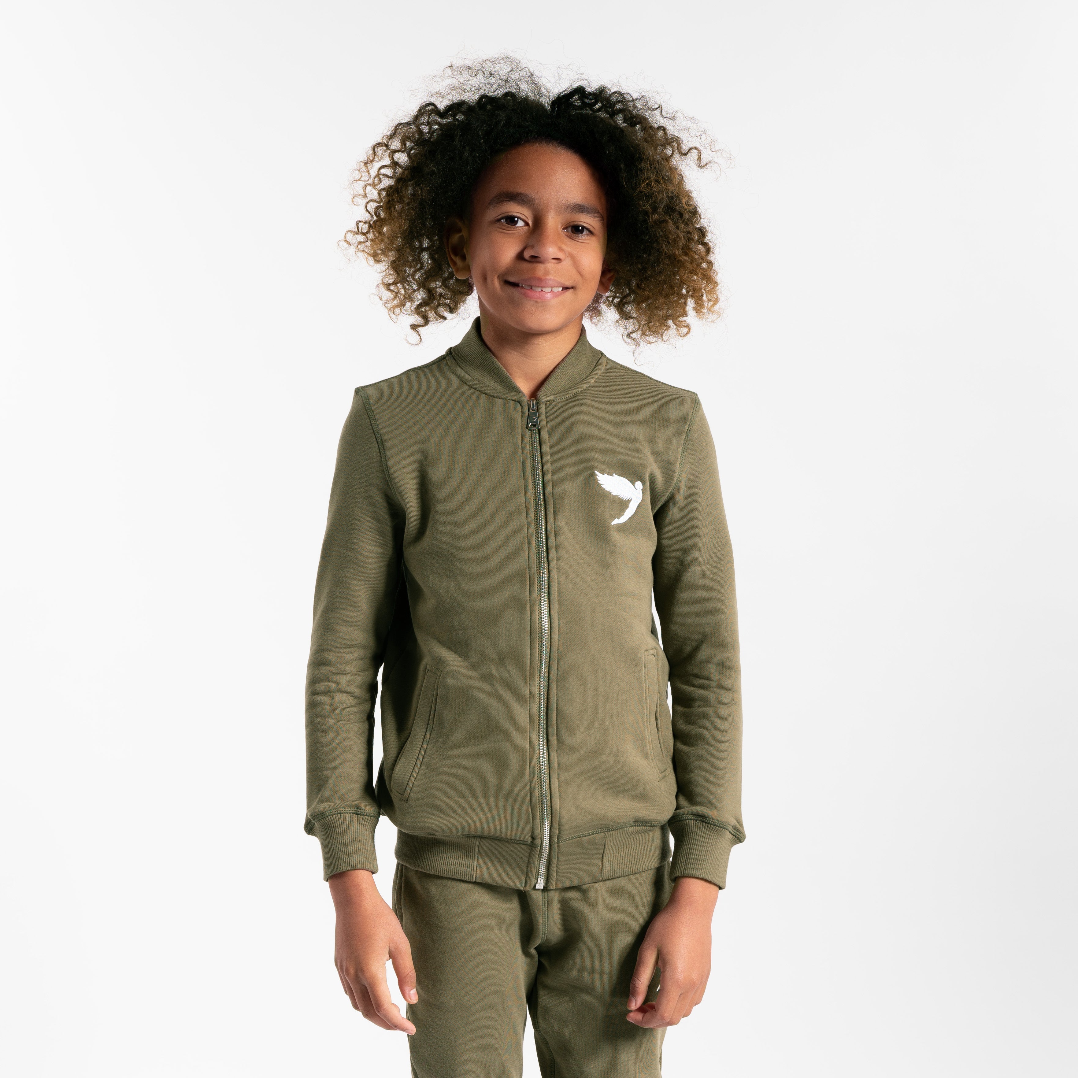 Girls khaki sale tracksuit