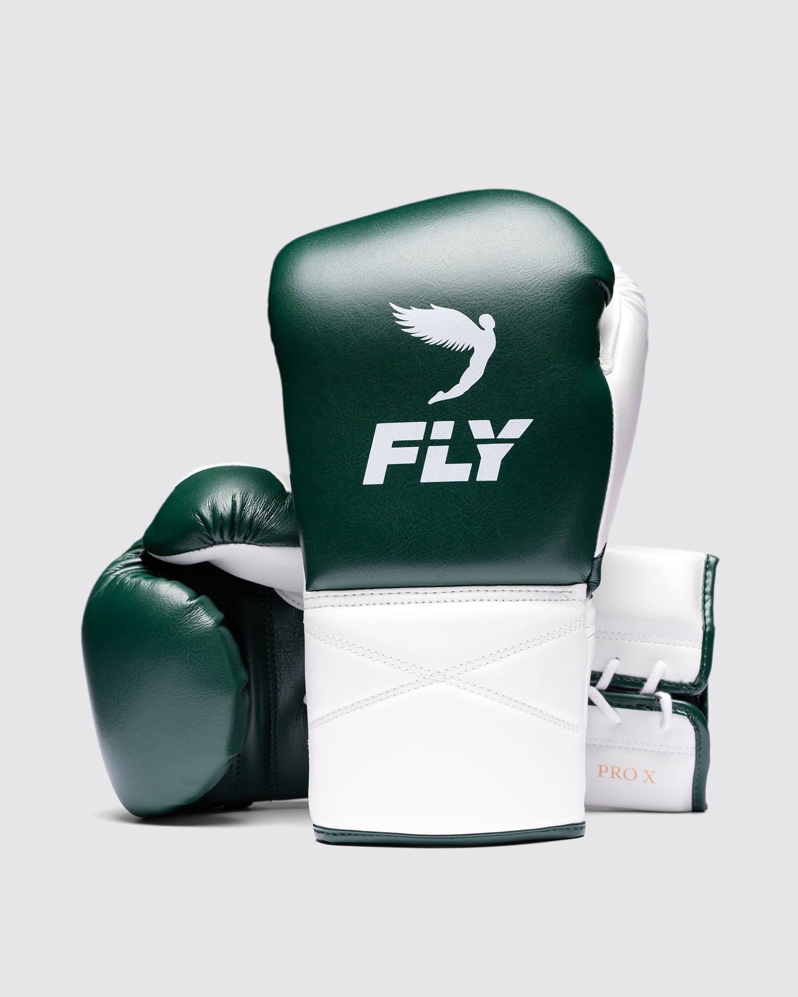 FLY ボクシンググローブ レースアップ グリーン ホワイト14オンス Gloves – Fly