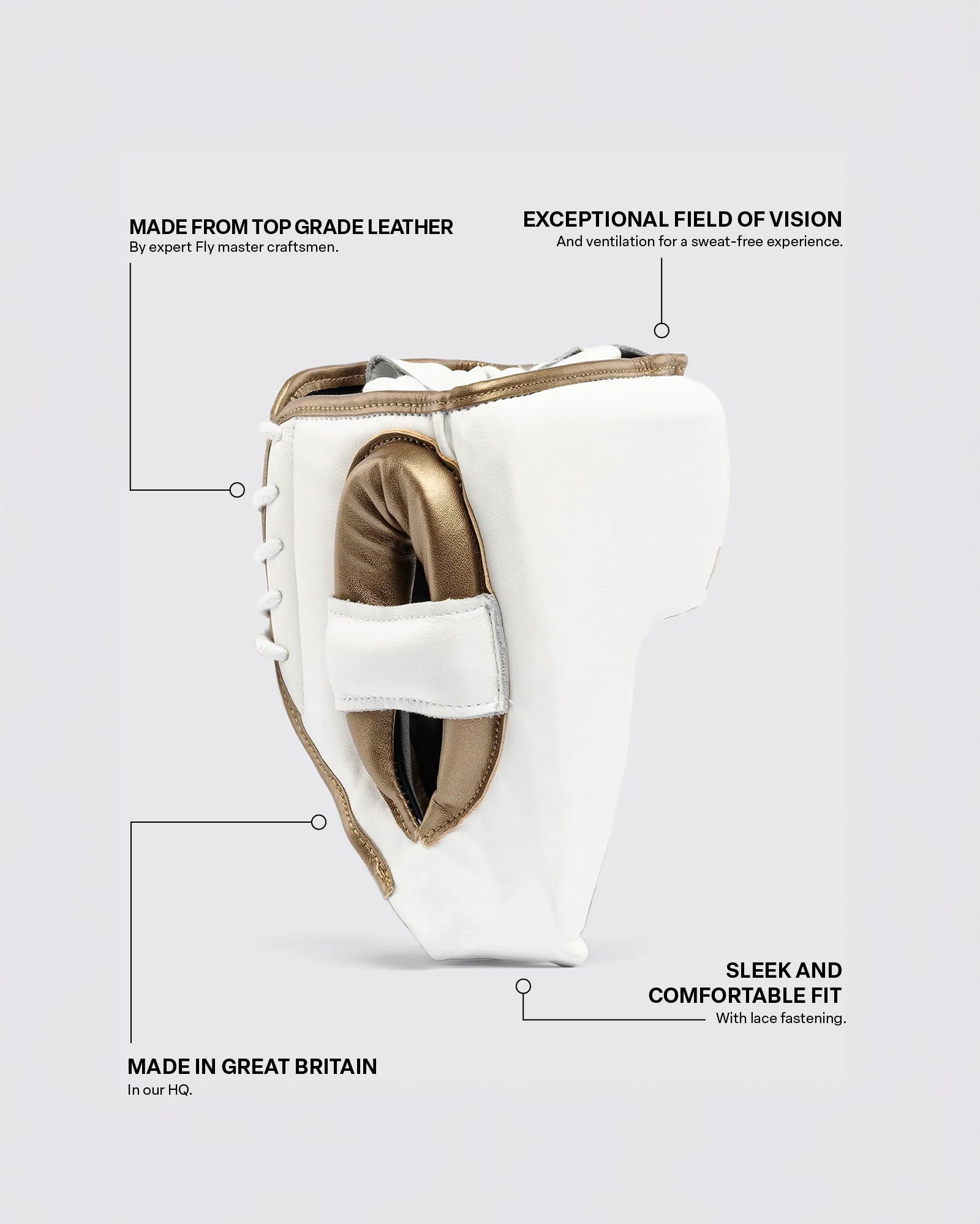 Fly Open Face Headguard boxing headgear view 2