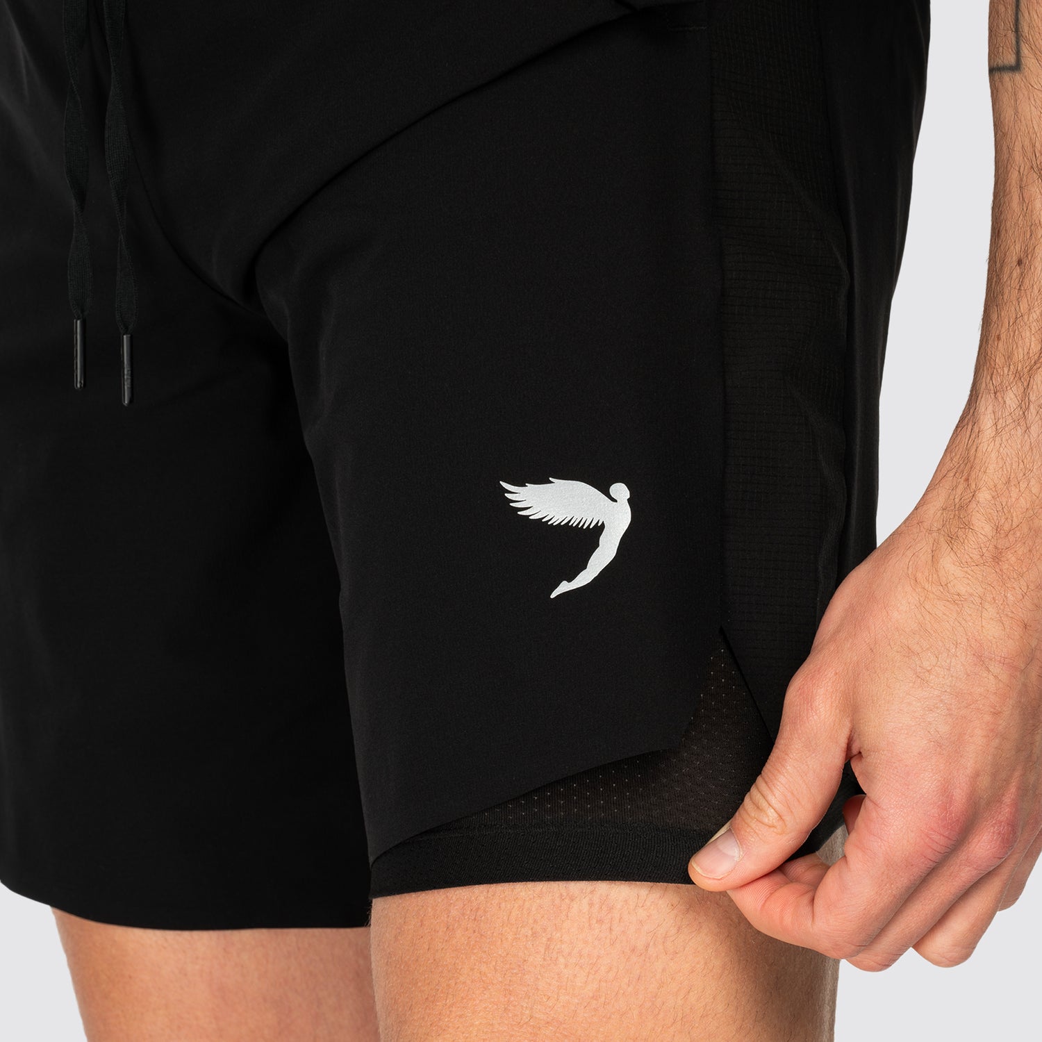 Tempo 2-1 Shorts Long Black (8244517404924)