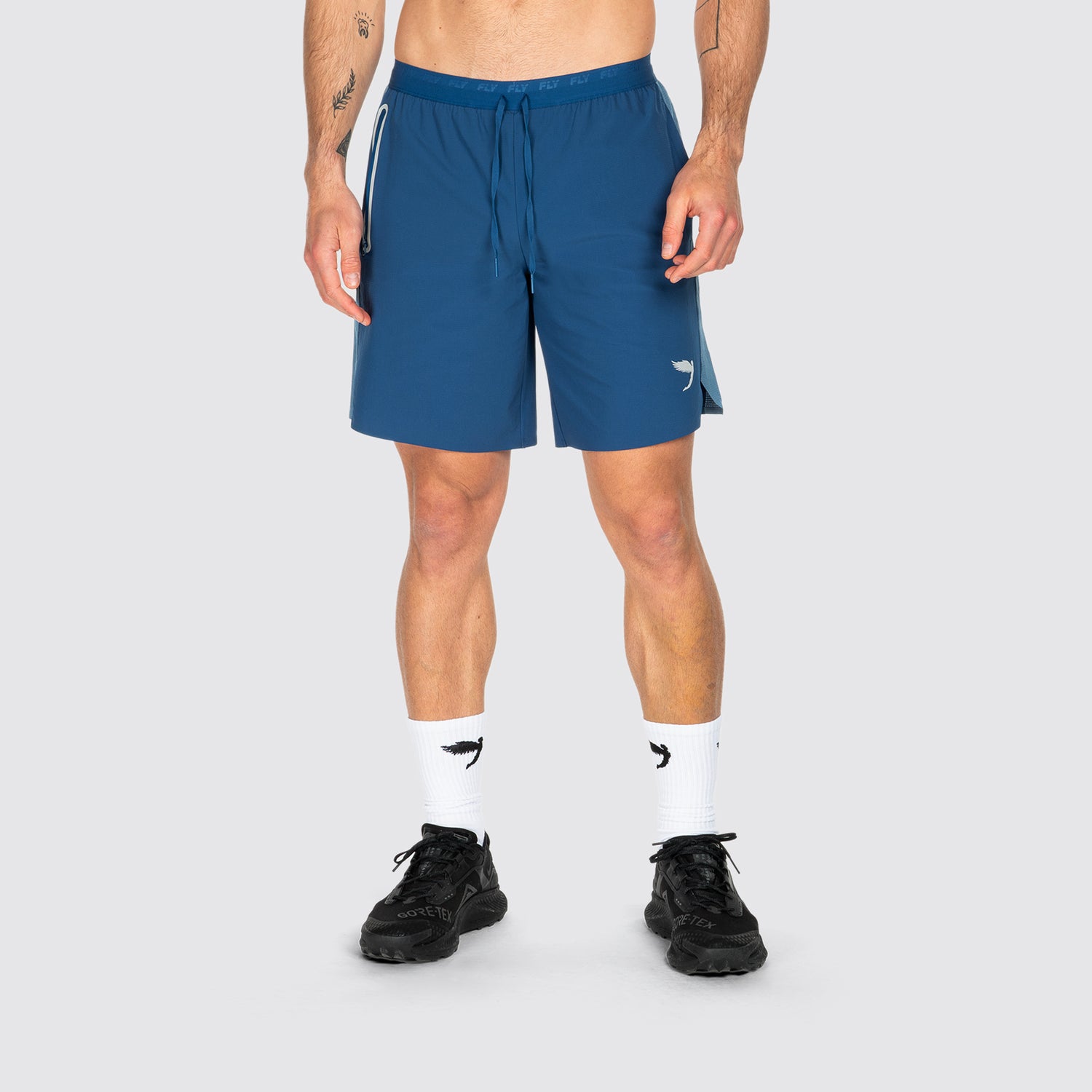 Tempo 2-1 Shorts Long Blue (8244517503228)