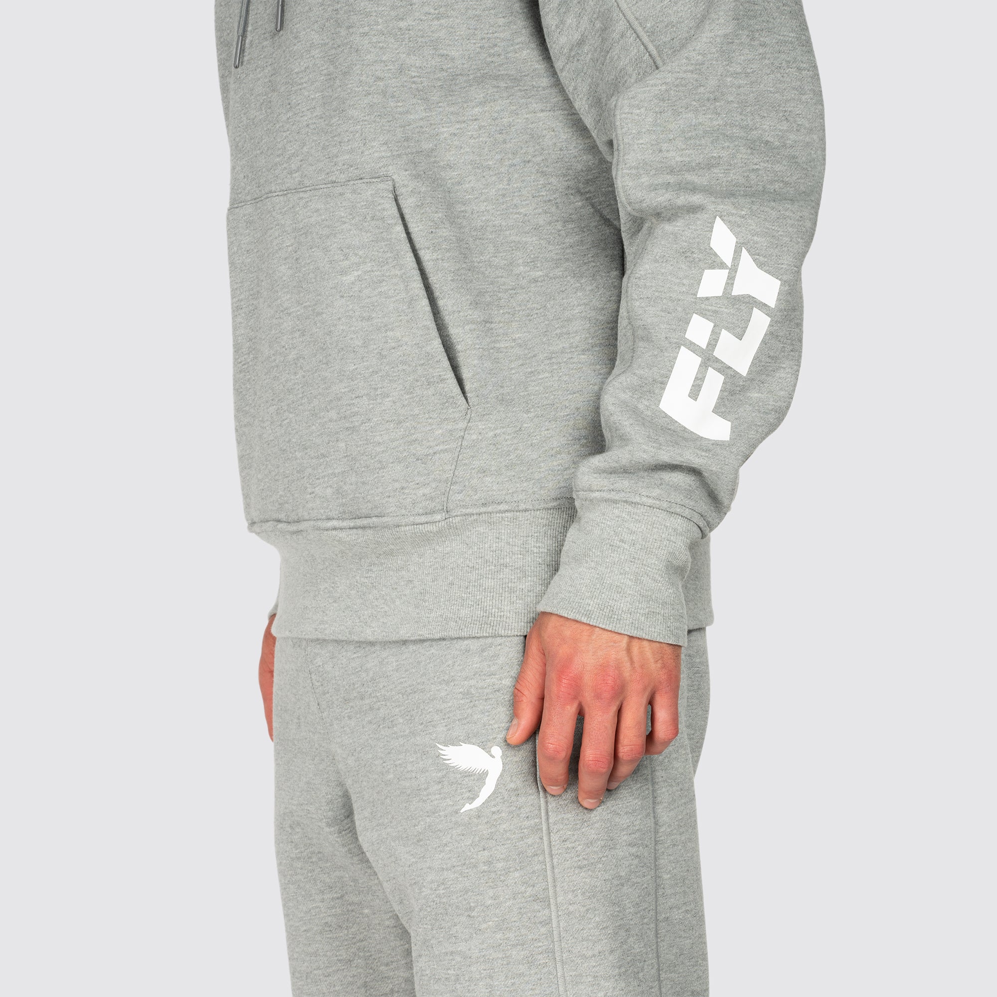 【UFC】 Essential Relax Fit Hoodie grey ★正規品 ★追跡可 UFC Sport Unisex Essential Realx Fit Hoodie Zipup Melange