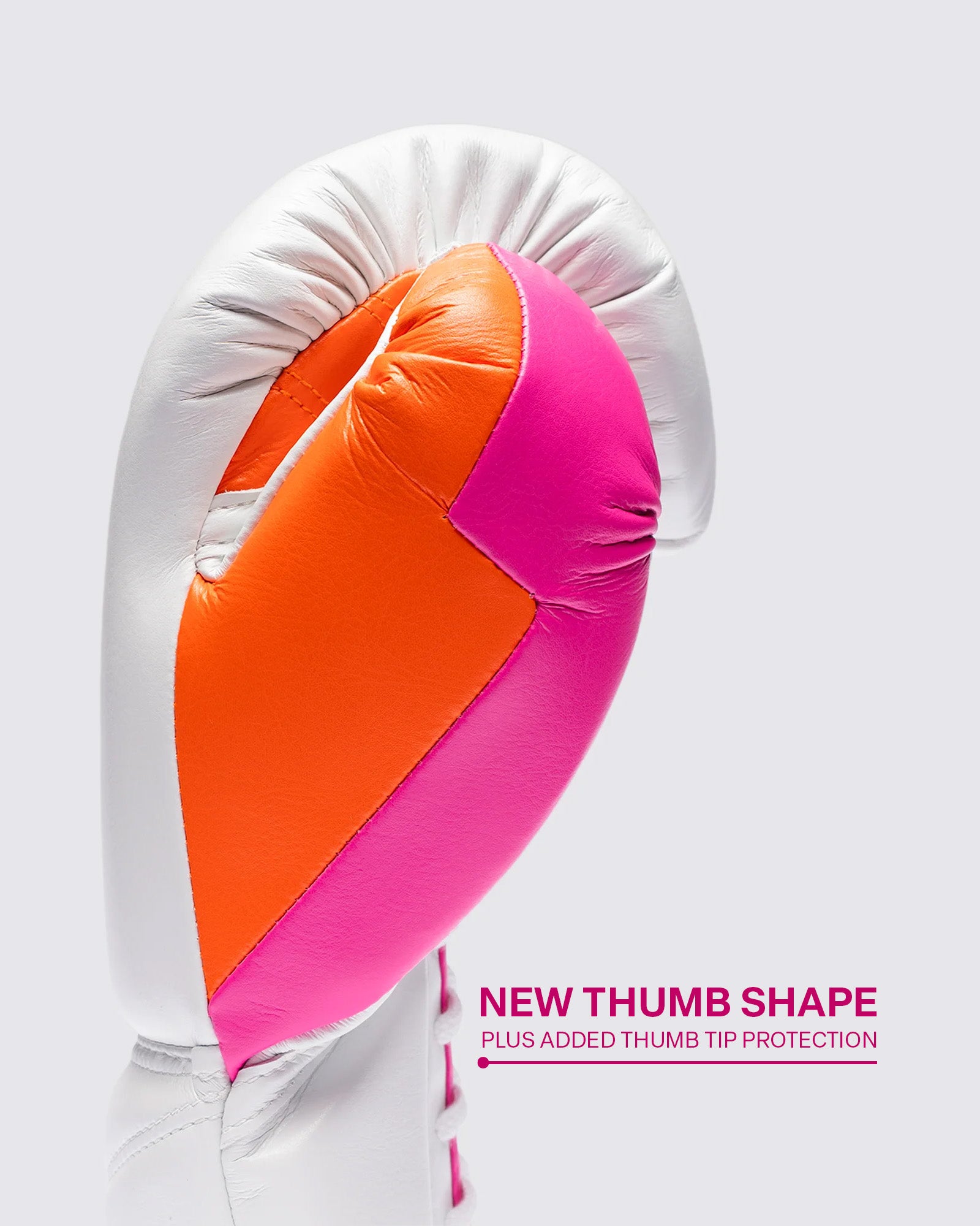 新品未使用 FLY ボクシンググローブ ホワイト/オレンジ White_Pink_Orange1_ff8dedea-
