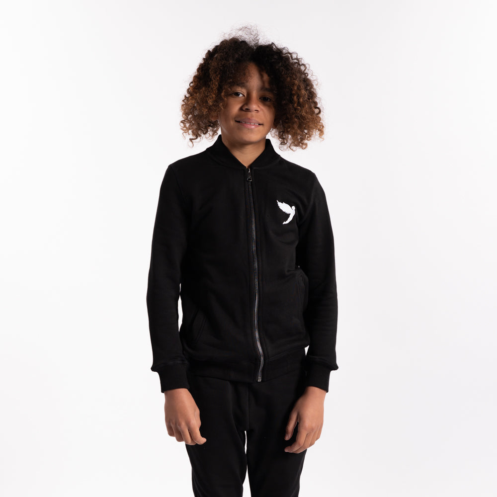 Kids Tracksuit Jacket Black (6541115785380)