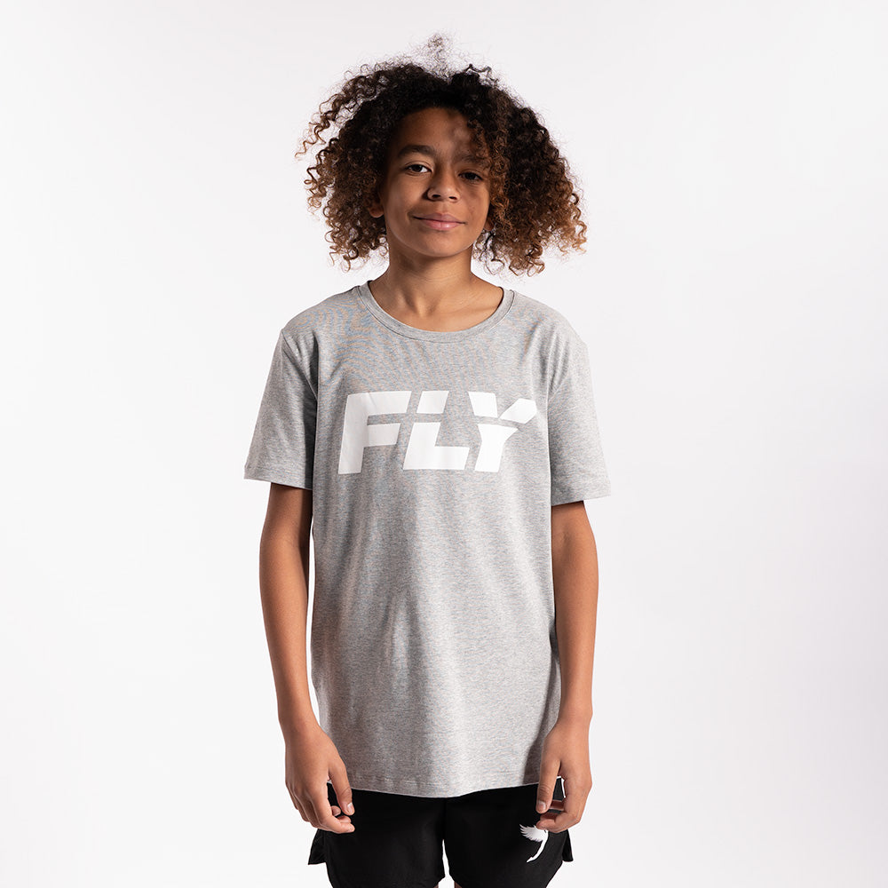 Kids Big Logo Tee Grey (7584964018428)